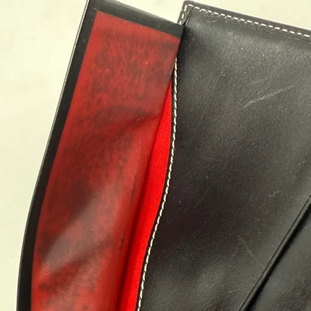 Vintage Dooney & Bourke Black DB Monogram Logo Lock Wallet‎ Organizer Clutch